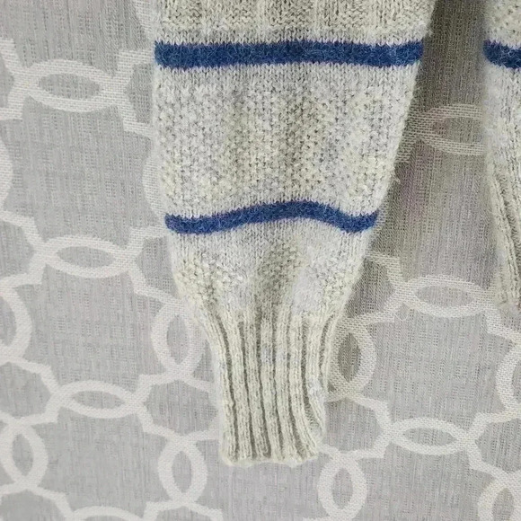 Vintage Winter Harbor Wool Striped Crew Neck Men's Sweater S - Picture 4 of 7